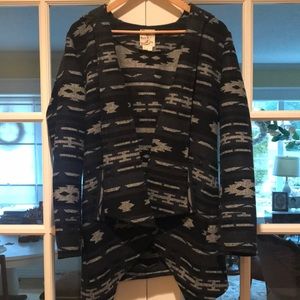 Tulle Asymmetrical Hooded Jacket